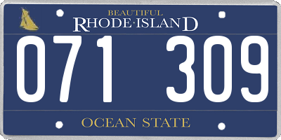 RI license plate 071309