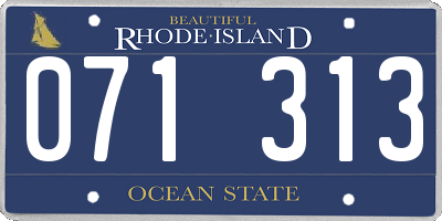RI license plate 071313