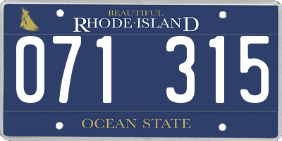 RI license plate 071315