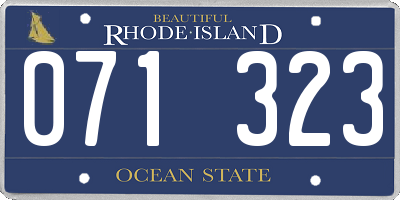 RI license plate 071323