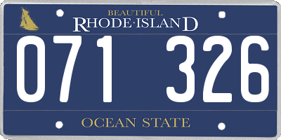 RI license plate 071326