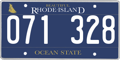 RI license plate 071328