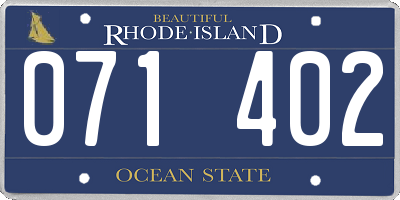 RI license plate 071402