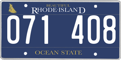 RI license plate 071408