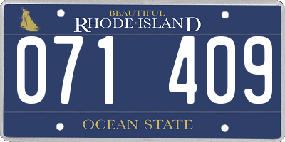 RI license plate 071409