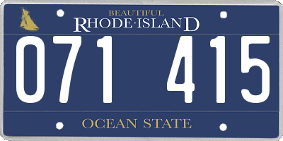 RI license plate 071415