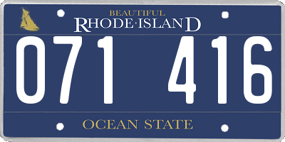 RI license plate 071416