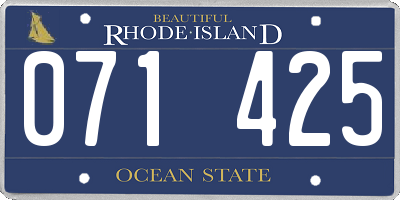 RI license plate 071425