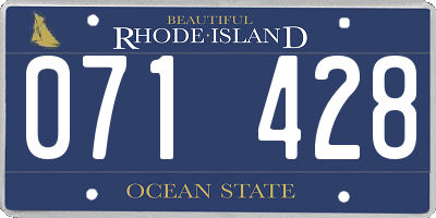 RI license plate 071428