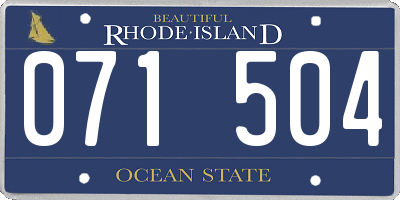 RI license plate 071504