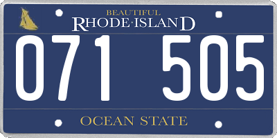 RI license plate 071505