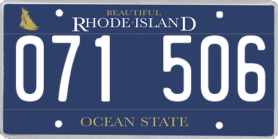 RI license plate 071506