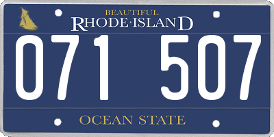 RI license plate 071507
