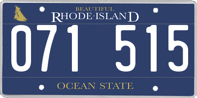 RI license plate 071515