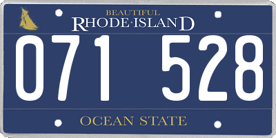 RI license plate 071528