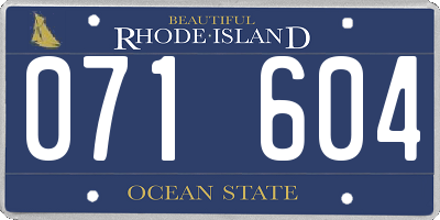 RI license plate 071604