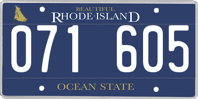 RI license plate 071605