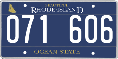 RI license plate 071606