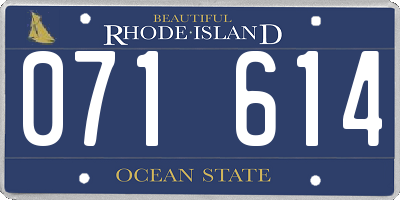 RI license plate 071614