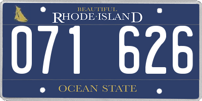 RI license plate 071626