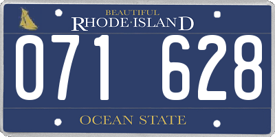 RI license plate 071628