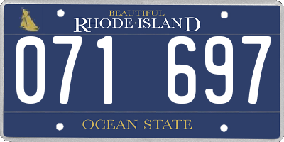 RI license plate 071697