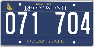 RI license plate 071704