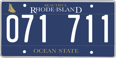 RI license plate 071711