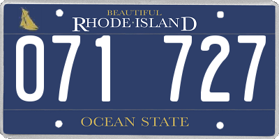 RI license plate 071727