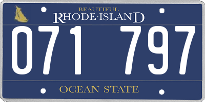RI license plate 071797