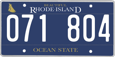 RI license plate 071804