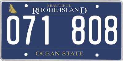 RI license plate 071808