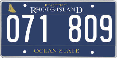 RI license plate 071809