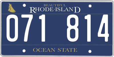 RI license plate 071814