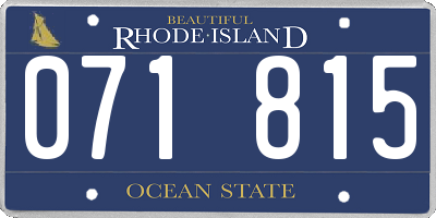 RI license plate 071815