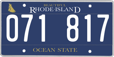 RI license plate 071817
