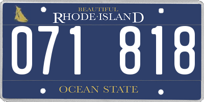 RI license plate 071818