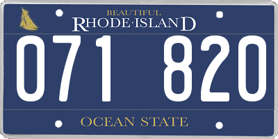 RI license plate 071820