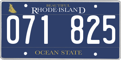 RI license plate 071825