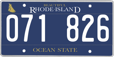 RI license plate 071826