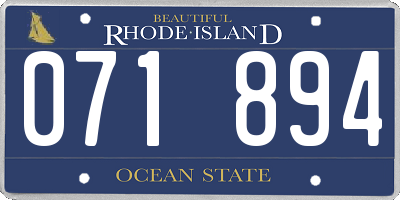 RI license plate 071894