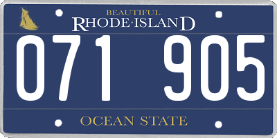 RI license plate 071905