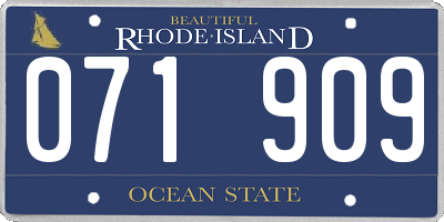 RI license plate 071909