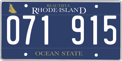 RI license plate 071915