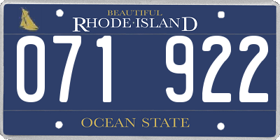 RI license plate 071922