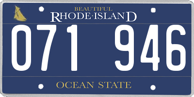 RI license plate 071946