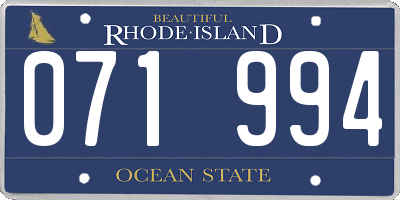 RI license plate 071994