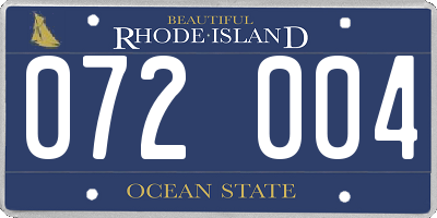 RI license plate 072004
