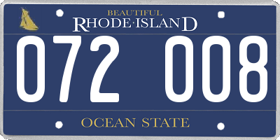 RI license plate 072008
