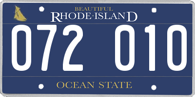 RI license plate 072010